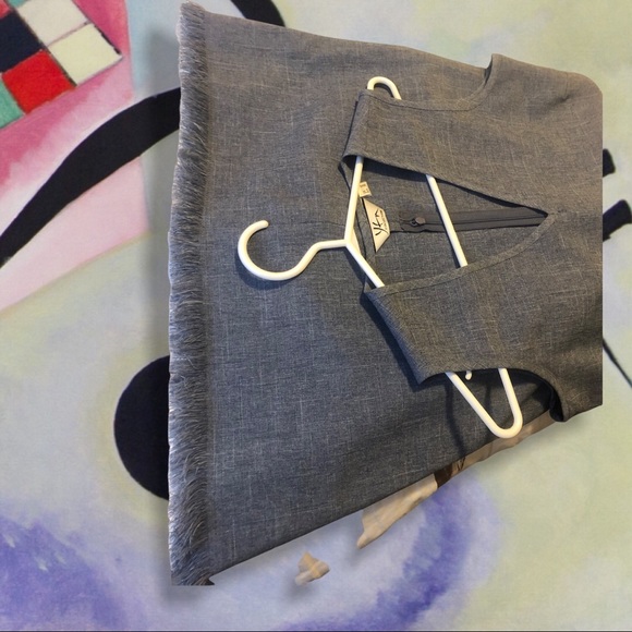 Yen blue frayed hem dress - Picture 7 of 8